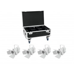 EUROLITE Set 4x LED THA-40PC wh + Case